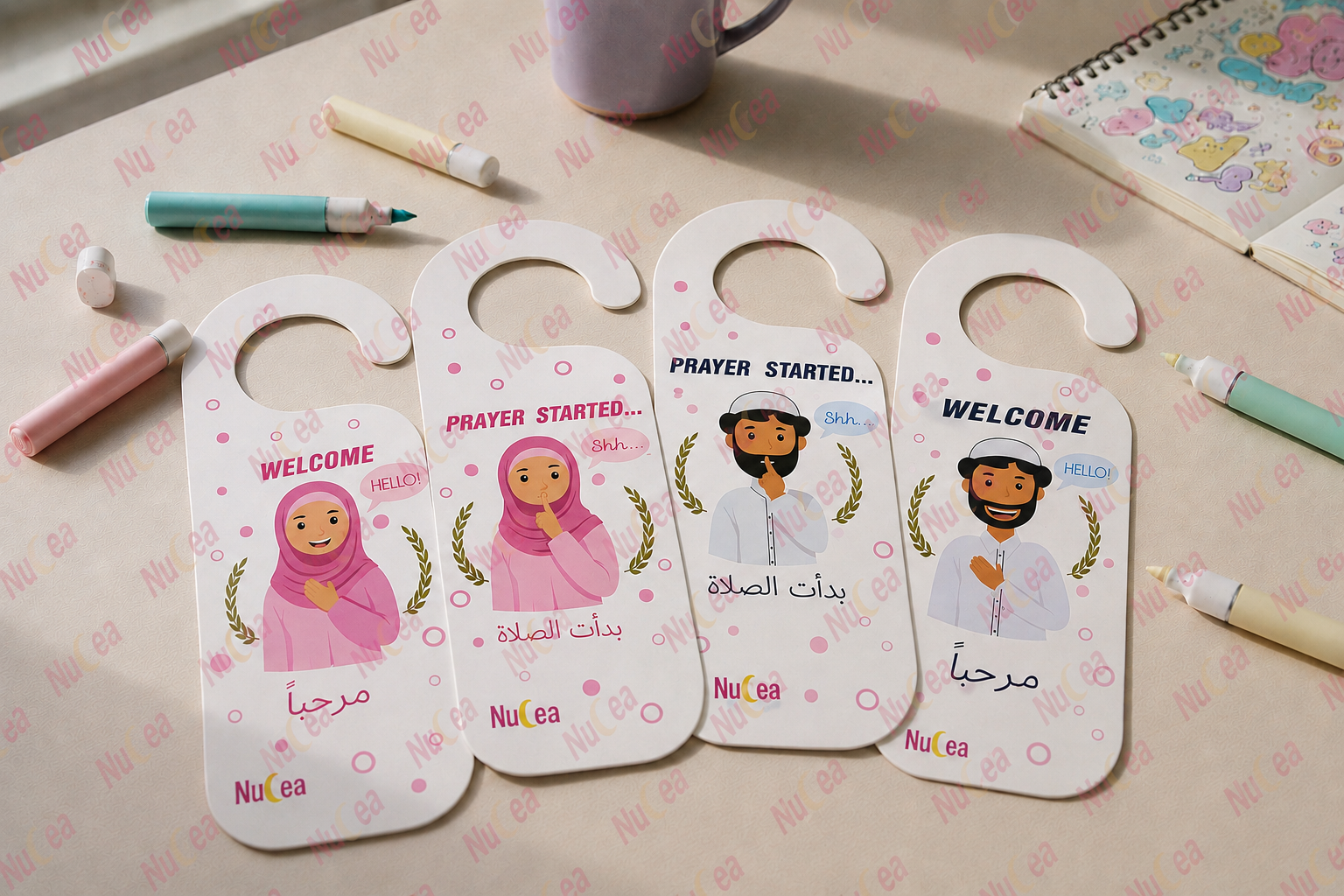 NuCea prayer door signs